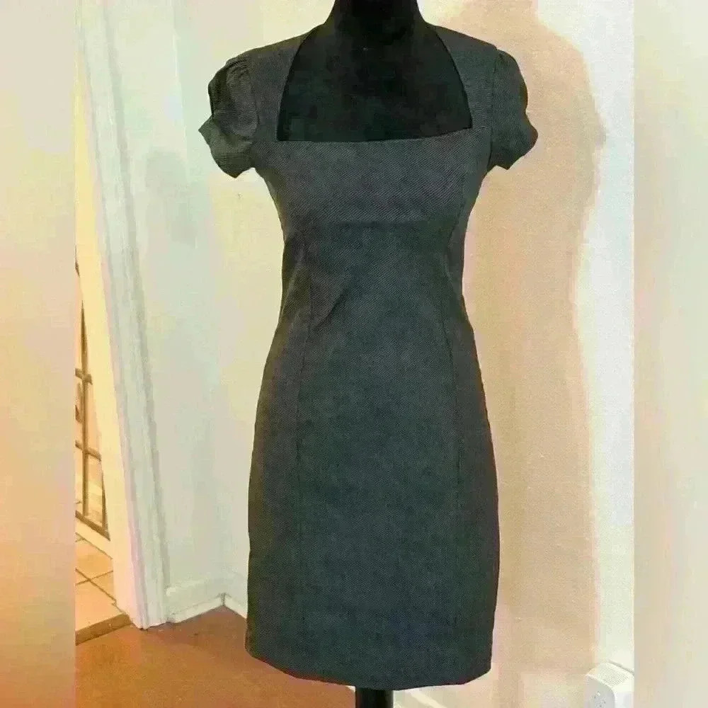 Lovely Day Dark Grey Cold Shoulder Midi Dress